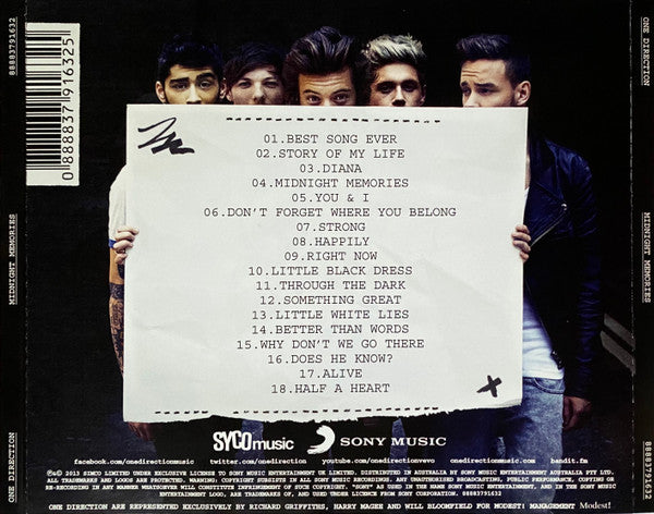 One Direction – Midnight Memories (The Ultimate Edition) CD