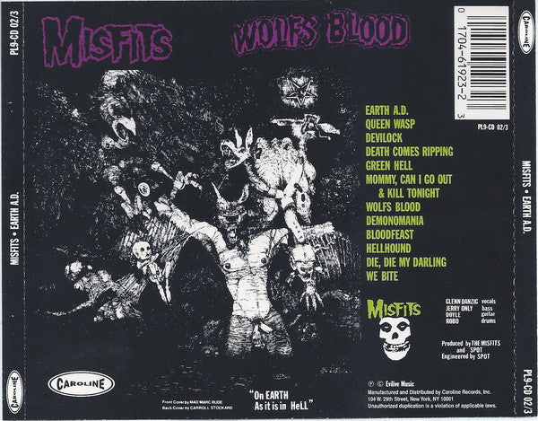 Misfits – Earth A.D. - CD