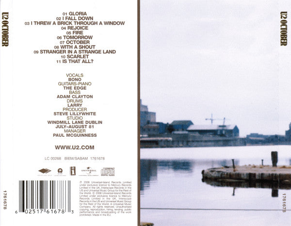 U2 – October - CD