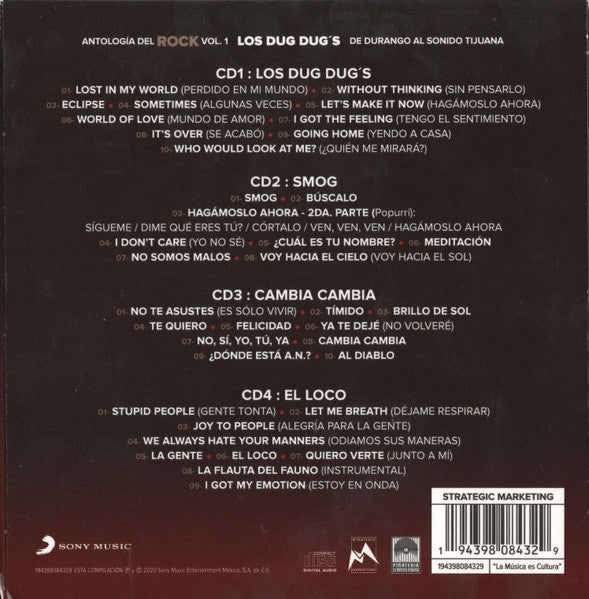 Dug Dug's – Antología Del Rock Vol. 1: Los Dug Dug's - CD