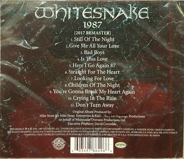 Whitesnake – 1987 - CD