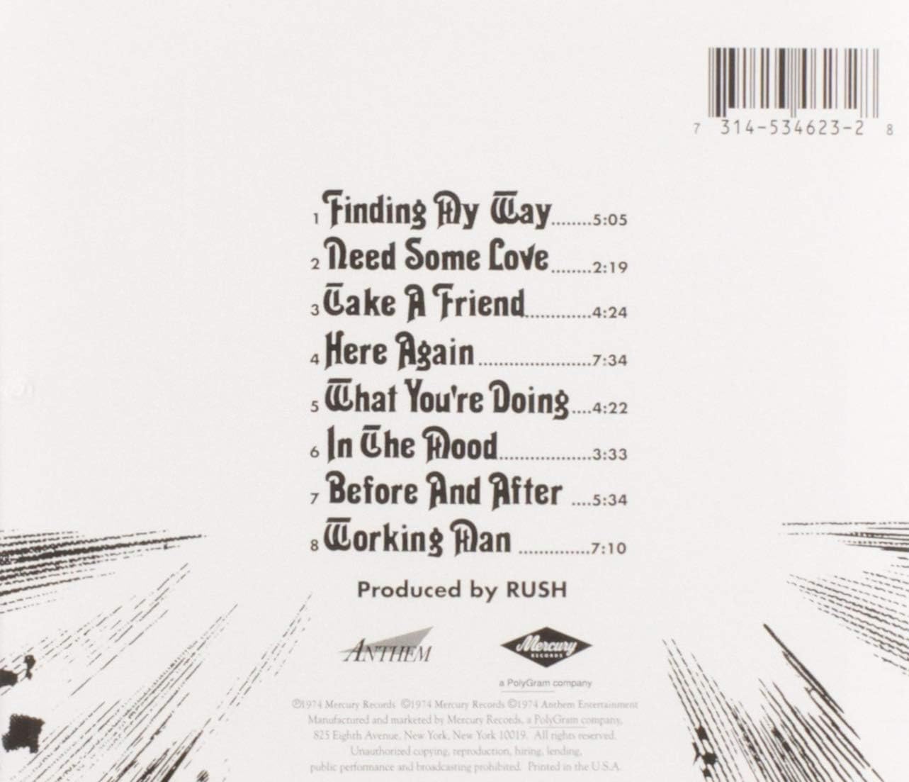 Rush – Rush CD