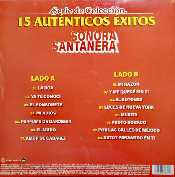 Sonora Santanera – 15 Auténticos Éxitos - LP