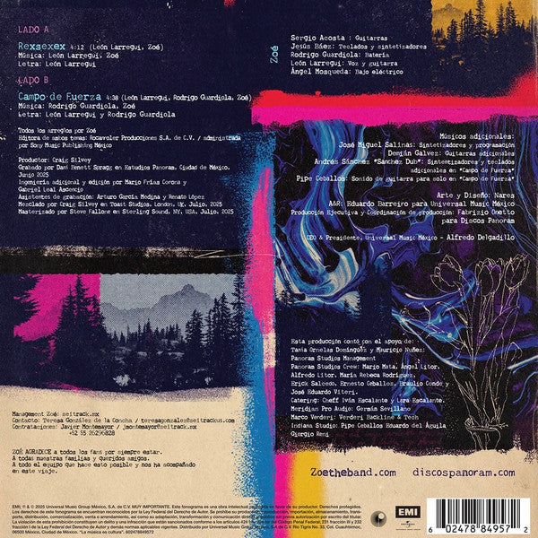 Zoé – Rexsexex - LP 7 Pulgadas