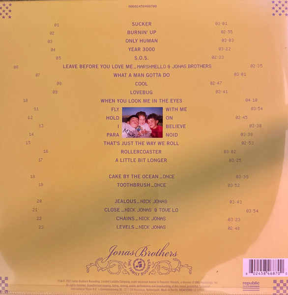 Jonas Brothers – The Family Business - LP