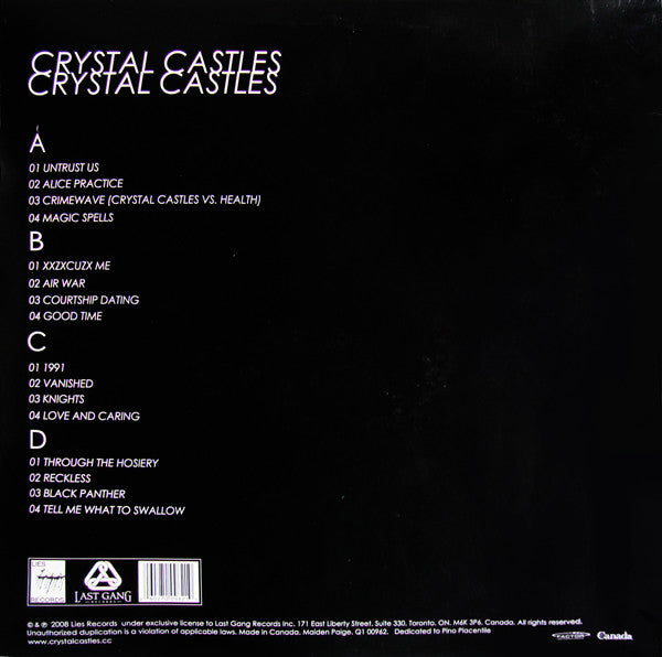 Crystal Castles – Crystal Castles - LP