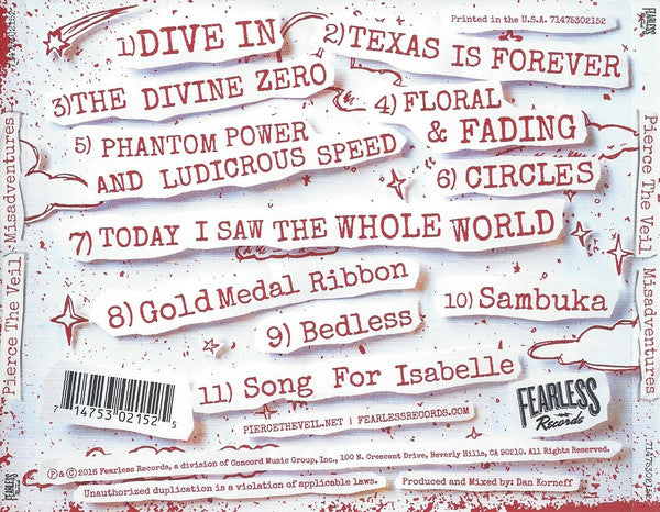 Pierce The Veil – Misadventures - CD