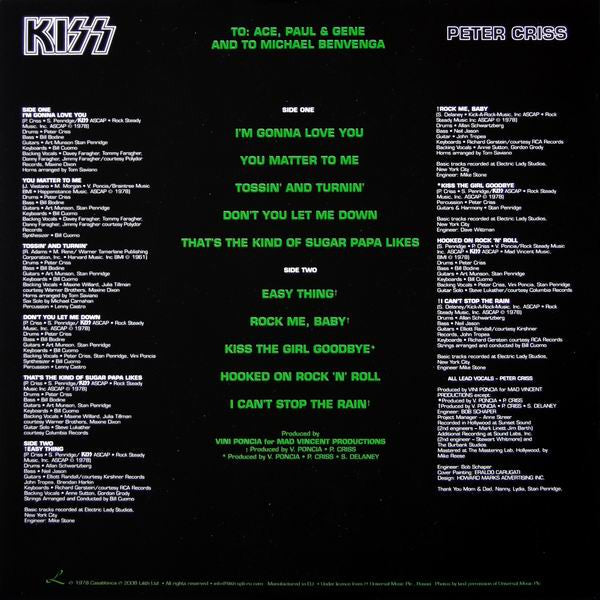Kiss – Peter Criss - LP