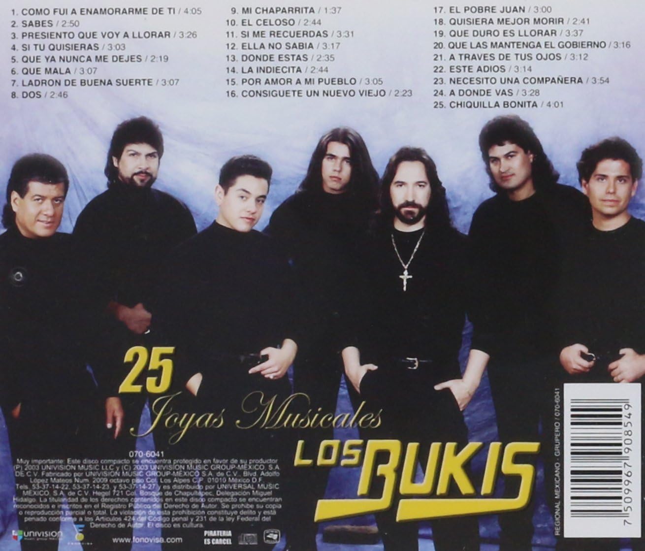 Los Bukis - 25 Joyas Musicales - CD
