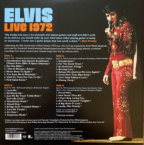 Elvis* – Elvis Live 1972 - LP