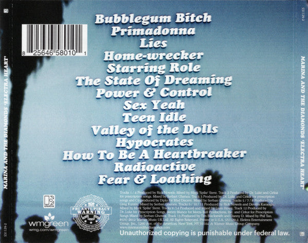 Marina And The Diamonds – Electra Heart - CD