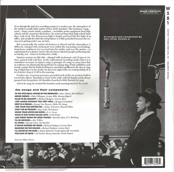 Frank Sinatra – In The Wee Small Hours - LP