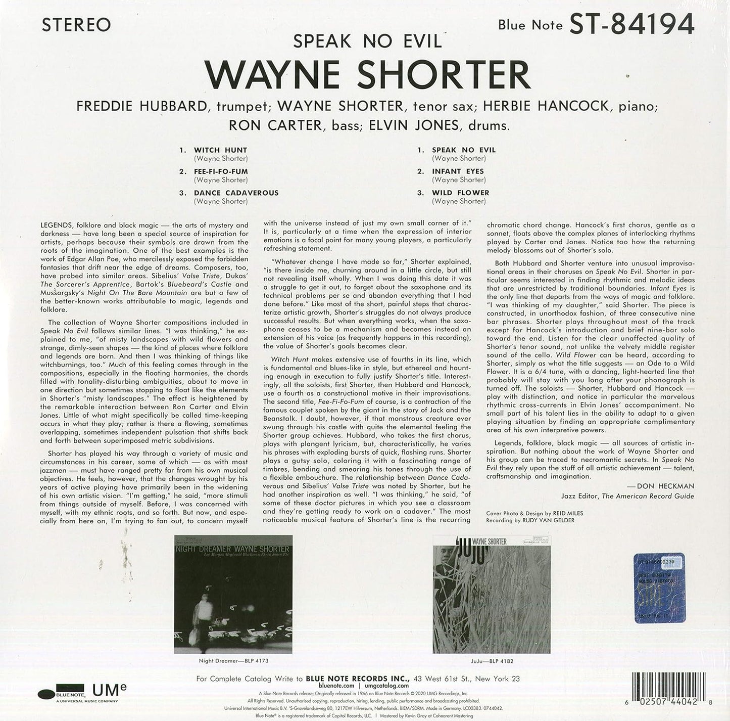Wayne Shorter – Speak No Evil - LP