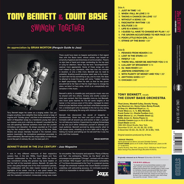 Tony Bennett & Count Basie – Swingin' Together LP