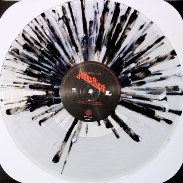 Judas Priest – British Steel - LP Blanco/Negro Splatter