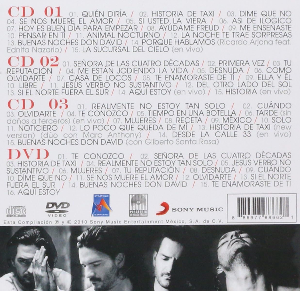 Ricardo Arjona - Lo Esencial - 3 CDS+1DVD