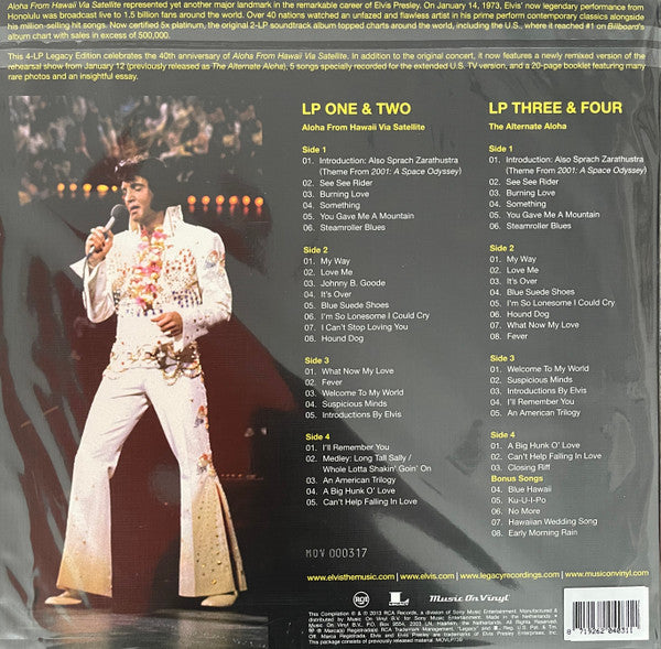 Elvis Presley – Aloha From Hawaii Via Satellite ( Musin On Vinyl ) - LP