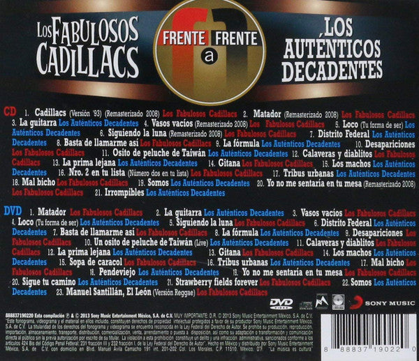 Los Fabulosos Cadilacs/Los Autenticos Decadentes - Frente a Frente - CD+DVD