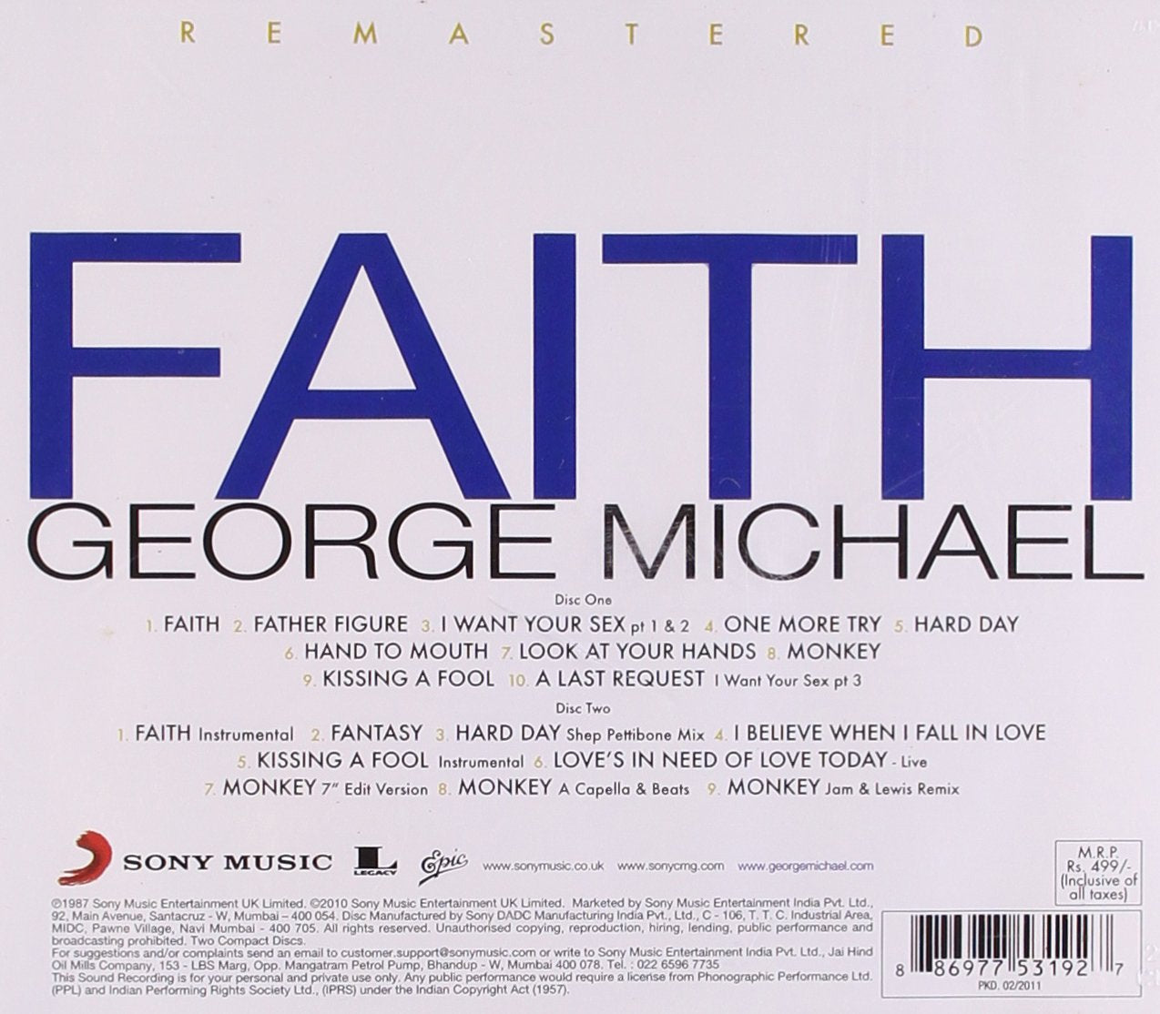 George Michael – Faith CD
