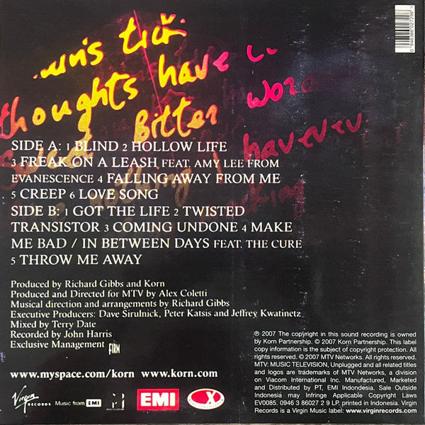 Korn – MTV Unplugged - LP