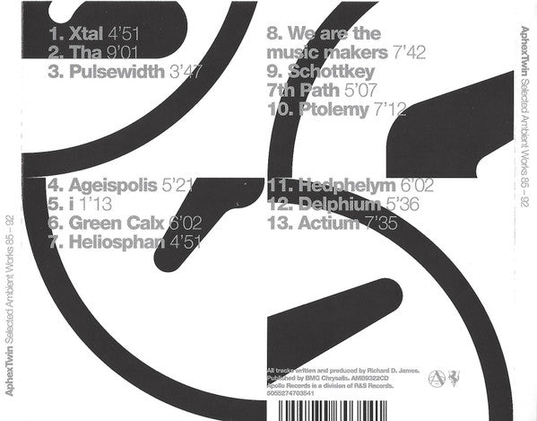 Aphex Twin – Selected Ambient Works 85-92 - CD