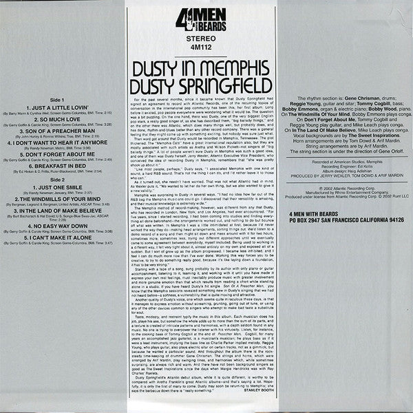 Dusty Springfield – Dusty In Memphis LP