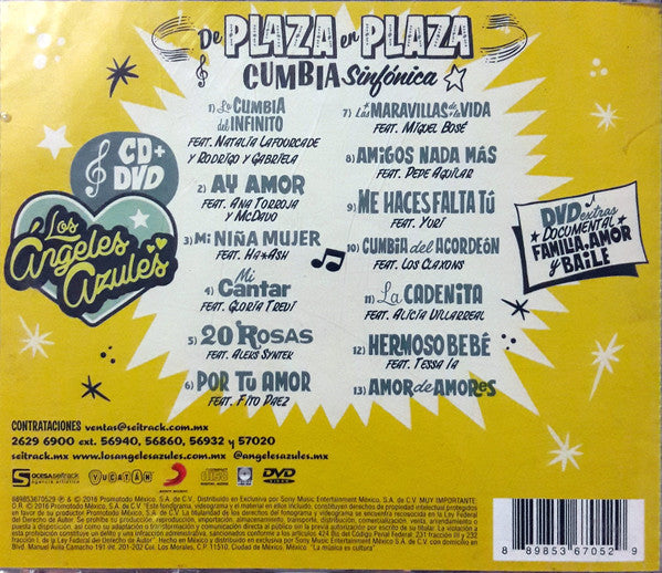 Los Angeles Azules – De Plaza En Plaza - Cumbia Sinfonica - CD+DVD