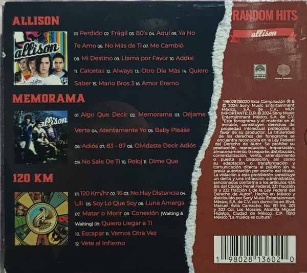 Allison – Random Hits - CD