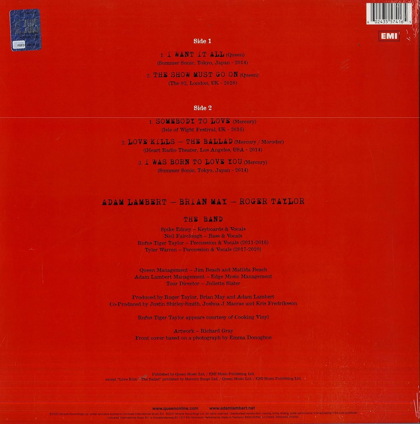 Queen + Adam Lambert – Live Around The World EP