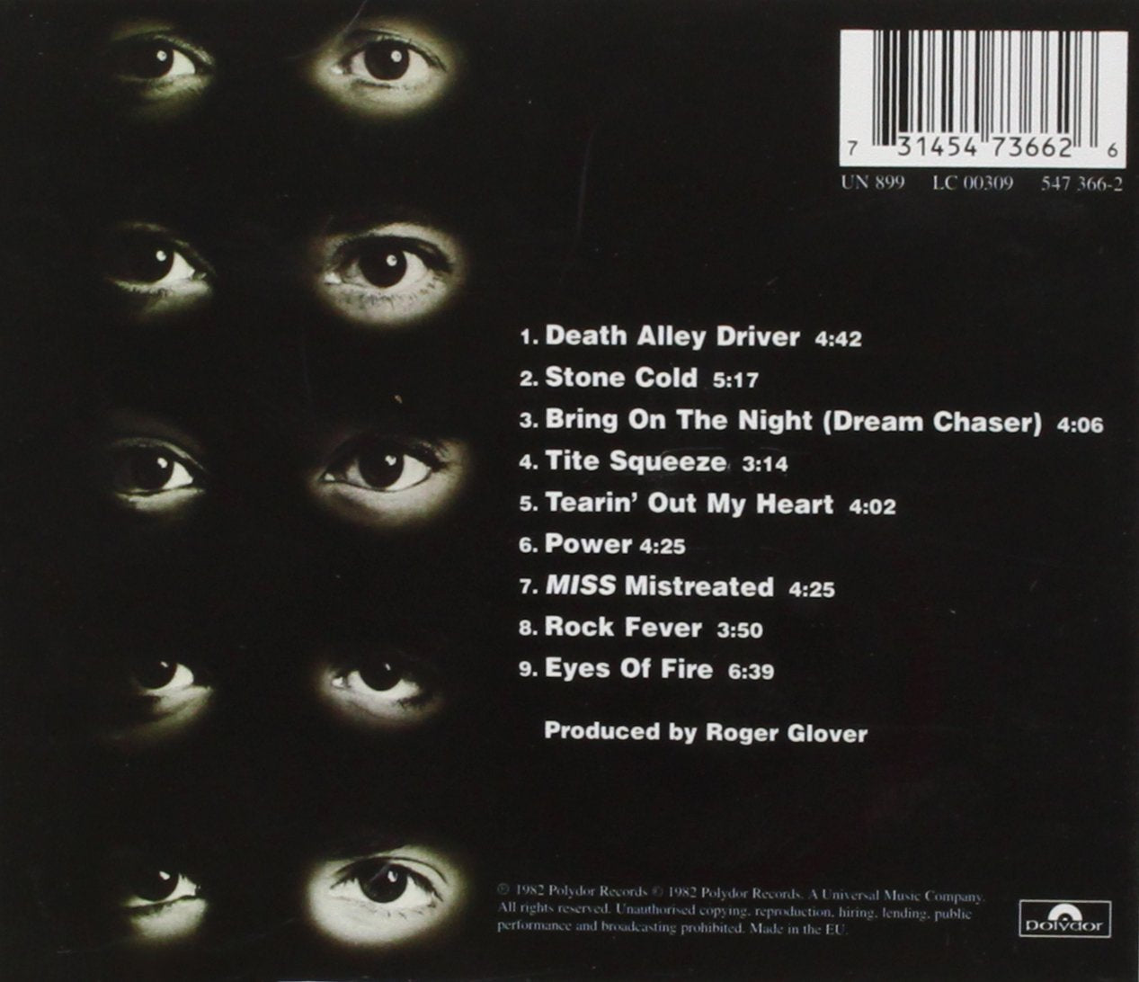 Rainbow – Straight Between The Eyes CD