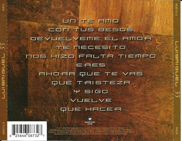 Luis Miguel – 33 - CD