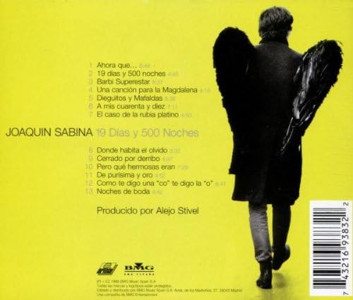 Joaquín Sabina – 19 Días Y 500 Noches CD