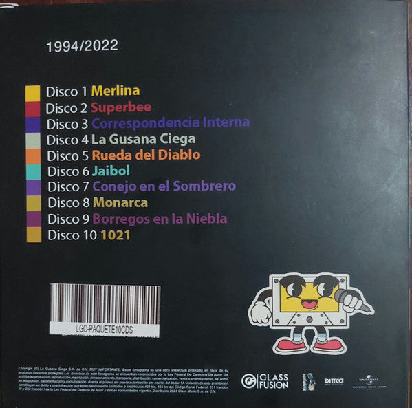 La Gusana Ciega - 1994/2022 CD Box 10 Cds