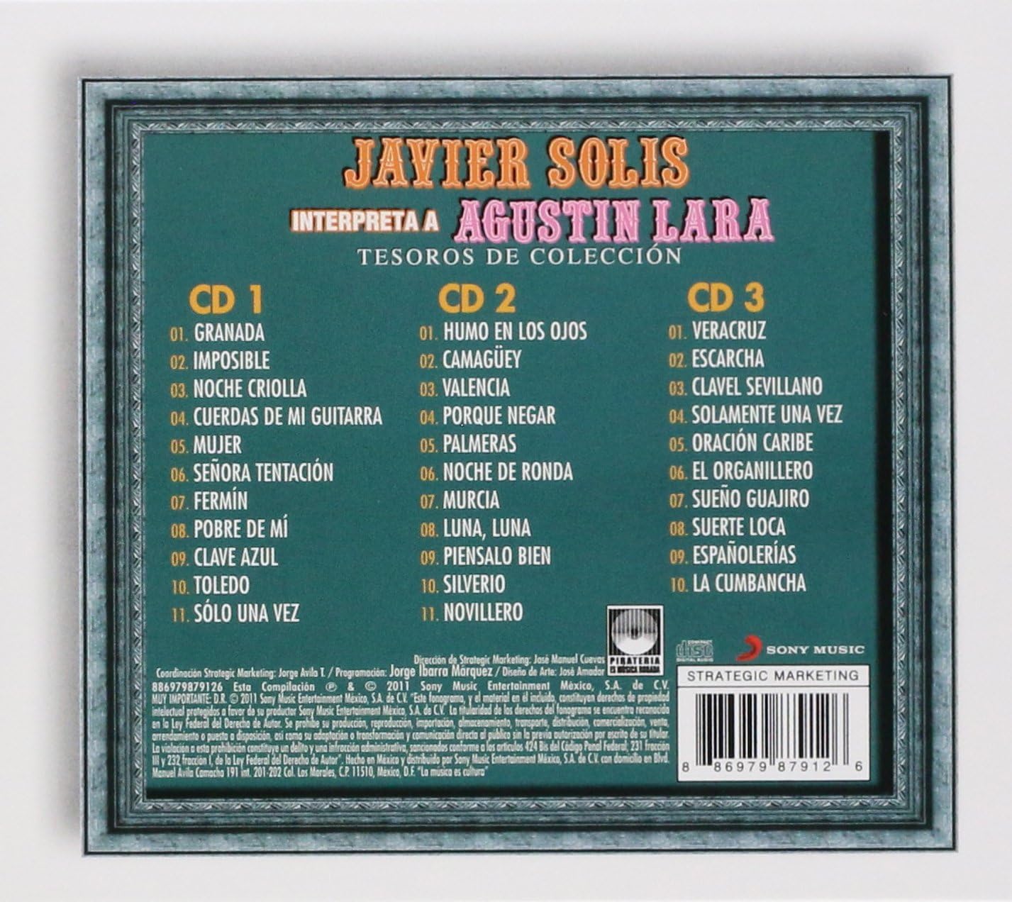Javier Solis - Interpreta A Agustin Lara - CD