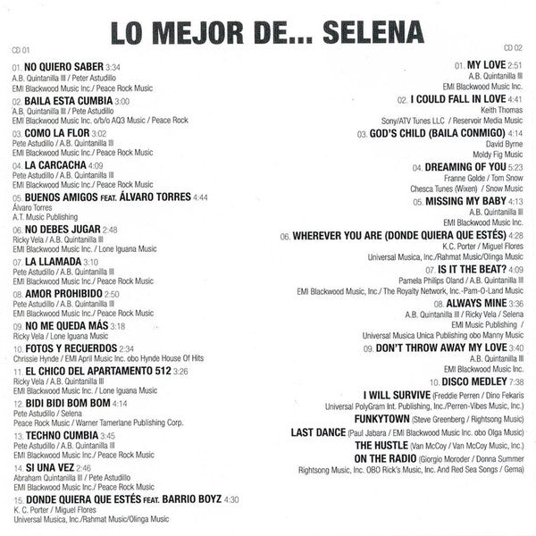Selena – Lo Mejor De... Selena - CD