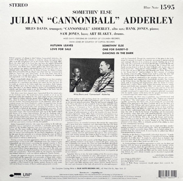 Cannonball Adderley – Somethin' Else - LP