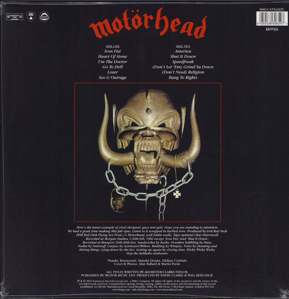 Motörhead – Iron Fist - LP