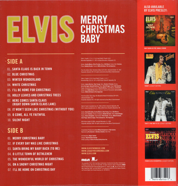 Elvis Presley – Merry Christmas Baby - LP
