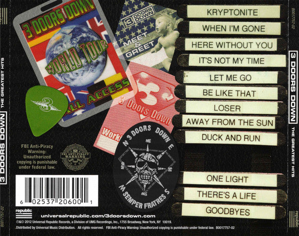 3 Doors Down – The Greatest Hits - CD