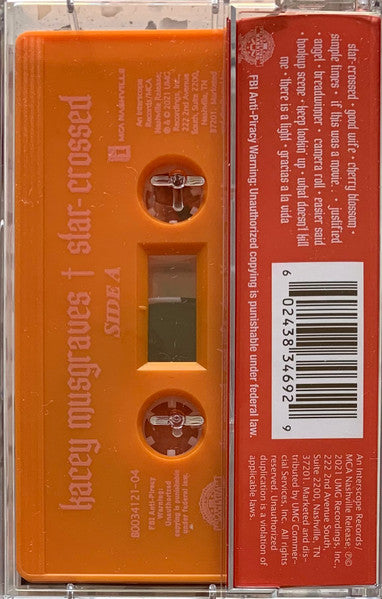 Kacey Musgraves – Star-Crossed - Cassette
