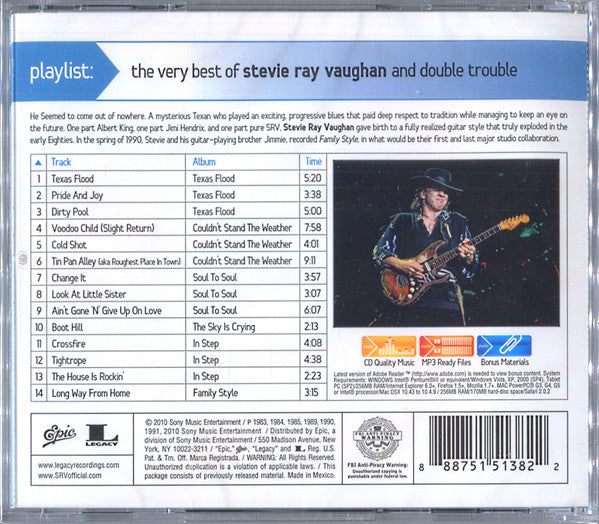 Stevie Ray Vaughan – Playlist: The Very Best Of Stevie Ray Vaughan - CD