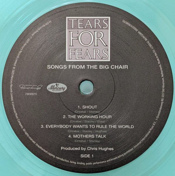 Tears For Fears – Songs From The Big Chair - LP Coke Bottle Clear