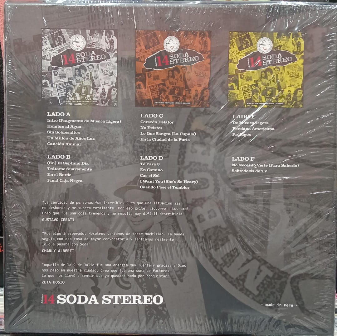 Soda Stereo – Diciembre 14 - 9 de julio y Estados Unidos LP