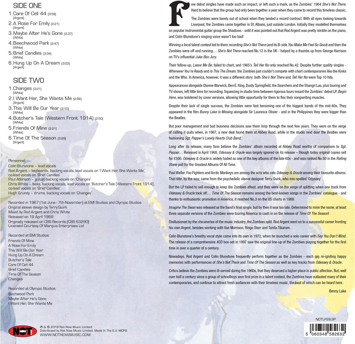 The Zombies – Odessey And Oracle LP