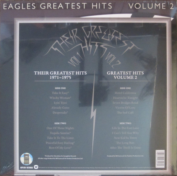 Eagles – Their Greatest Hits Volumes 1 & 2 - LP