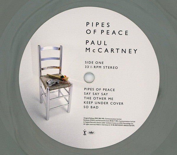 Paul McCartney - Pipes Of Peace - Lp Plateado