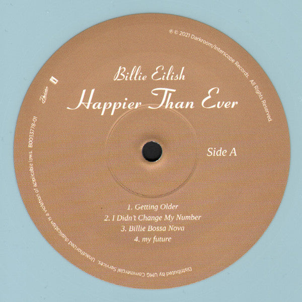Billie Eilish – Happier Than Ever - LP Azul