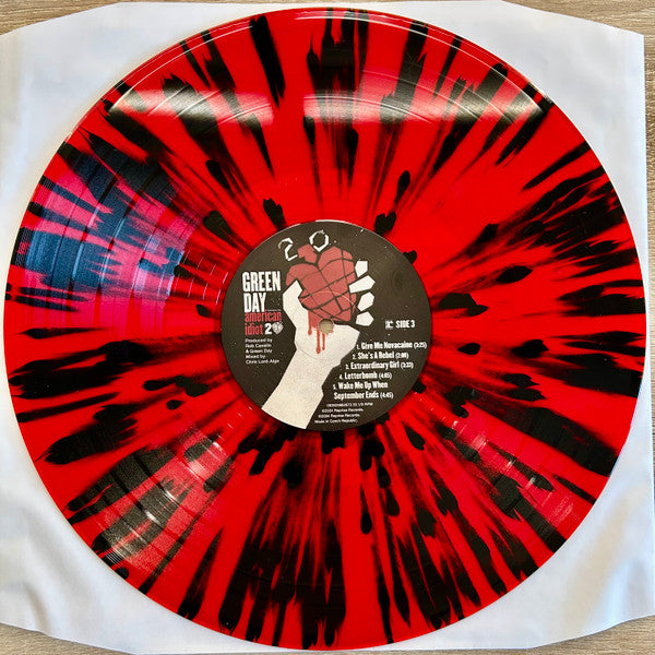 Green Day – American Idiot 20 - Lp Rojo/Negro Splatter