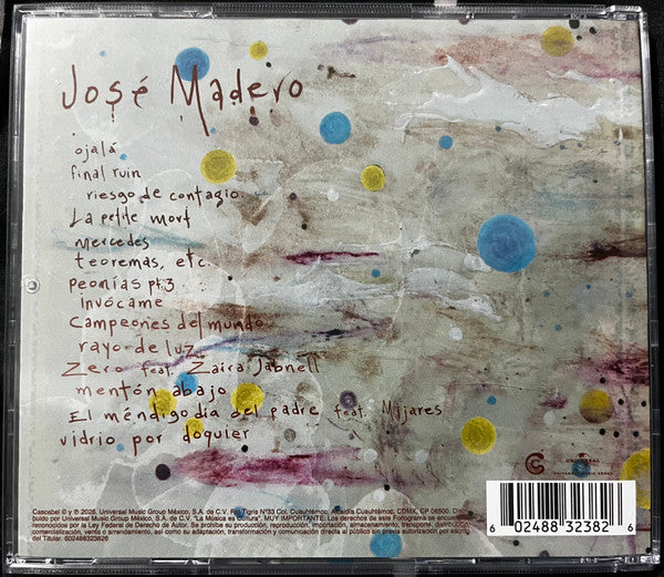 José Madero – Canciones Míseras - CD