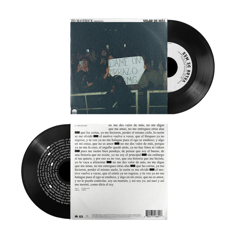 Ed Maverick - Valor De Mas Sencillo 7 Pulgadas - LP